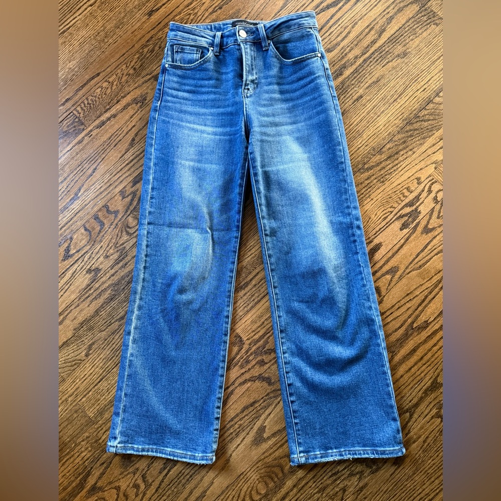 Risen Sophie High Rise straight leg Jeans